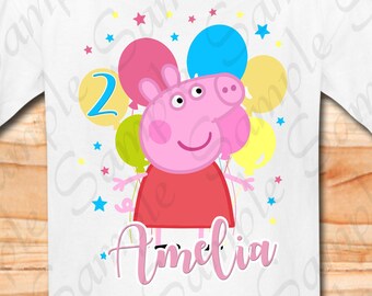 Download Peppa Pig Birthday Svg Etsy