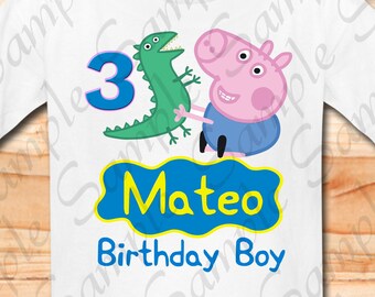 Download Peppa Pig Birthday Shirt Iron On Etsy