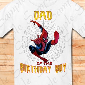 Download T Shirts Clothing Spiderman Cousin Of The Birthday Boy Svg Instant Download Personalized Matching Birthday Shirt Iron On Transfer Printable Diy Party Shirt