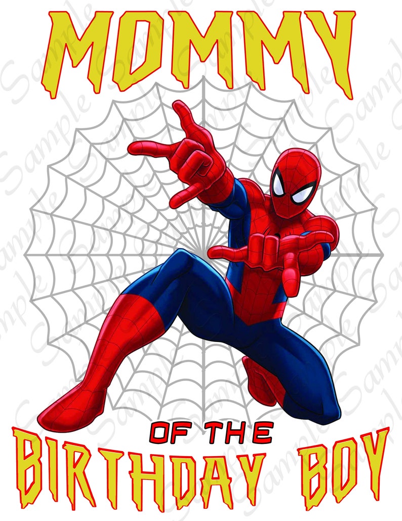 Download Spiderman Mommy of the Birthday Boy Svg INSTANT DOWNLOAD | Etsy