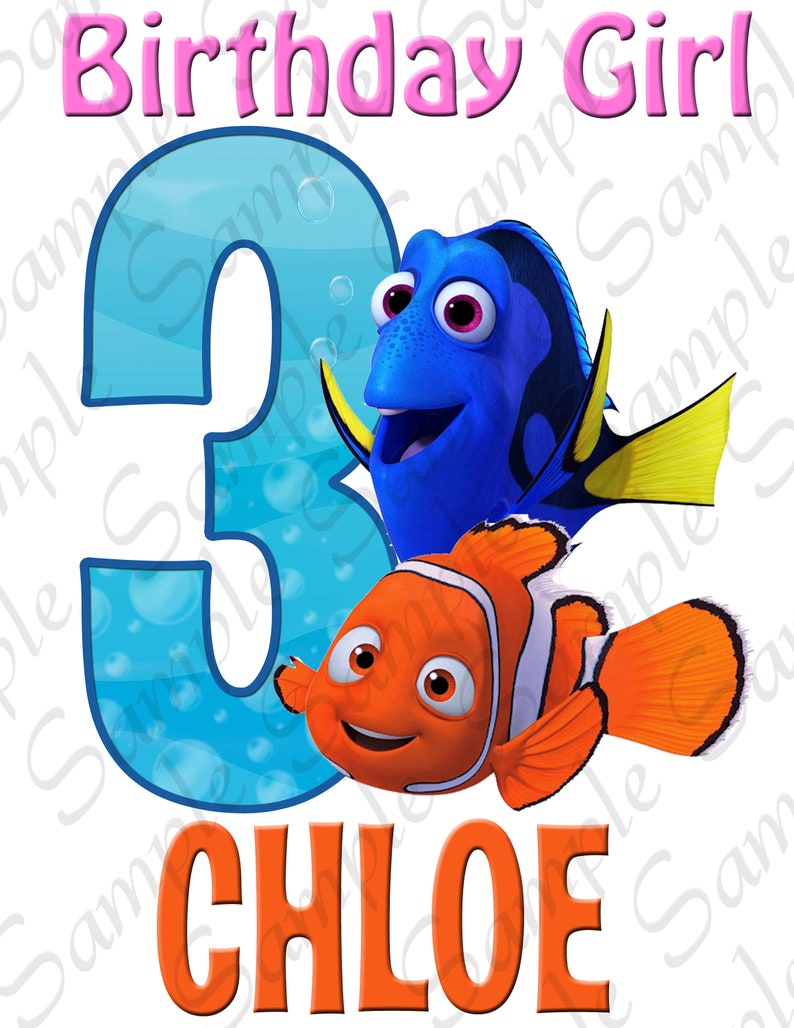Download Disney Finding Nemo Dory Birthday Girl Svg INSTANT ...