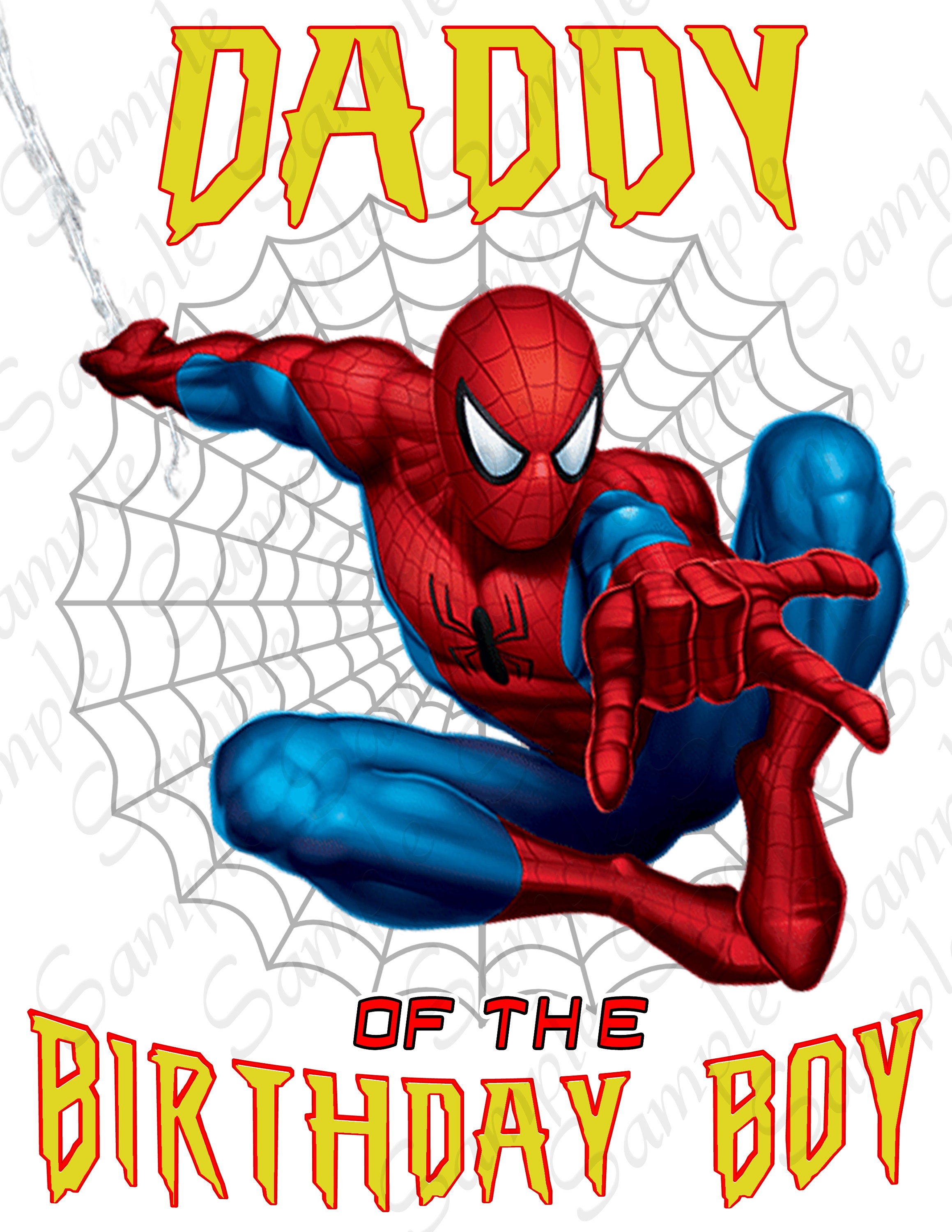 Spiderman Daddy of the Birthday Boy Svg INSTANT DOWNLOAD Etsy