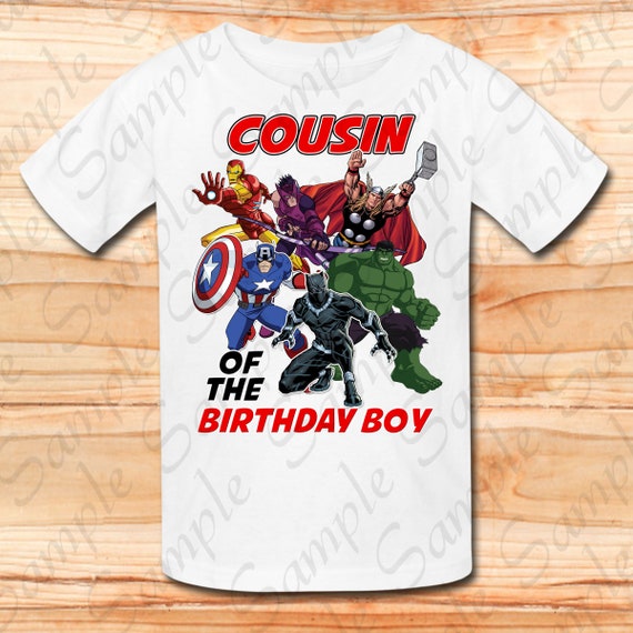 Download Marvel Avengers Cousin Of Birthday Boy Svg Instant Download Etsy