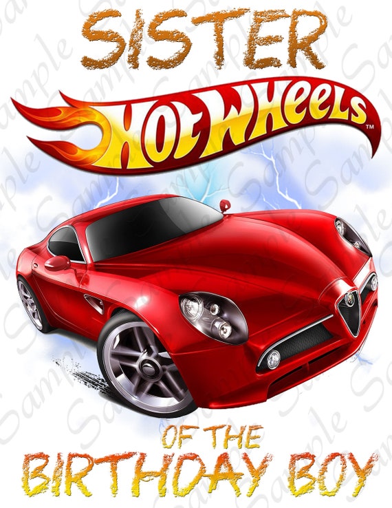 Download Hot Wheels Sister Of Birthday Boy Svg Instant Download Custom Etsy