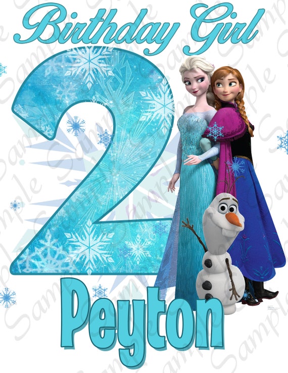 Download Disney Frozen Elsa Anna Birthday Girl Olaf Princess Svg Etsy