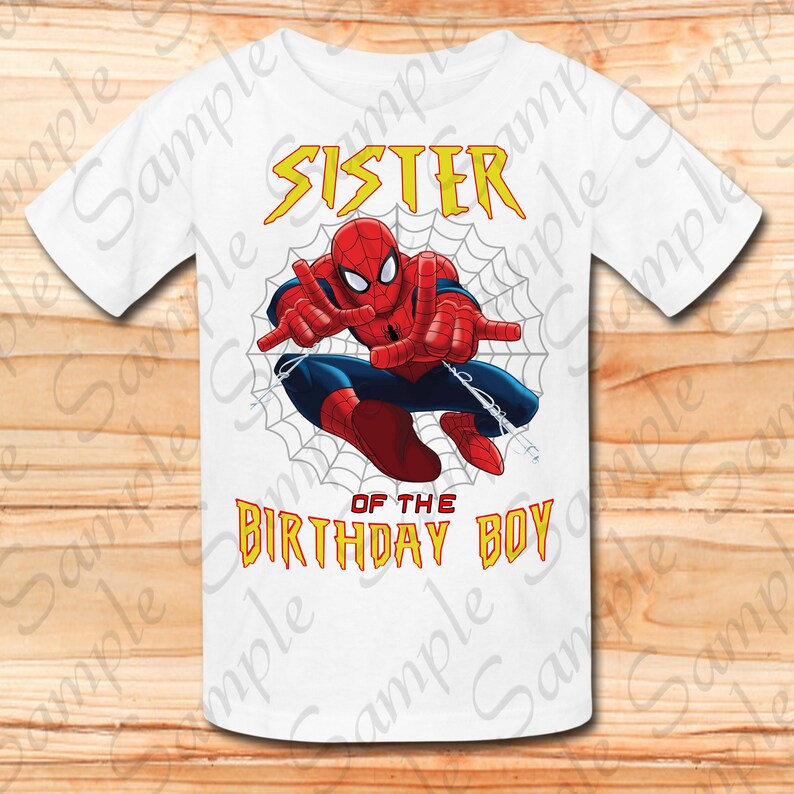 Download Spiderman Sister of the Birthday Boy Svg INSTANT DOWNLOAD ...