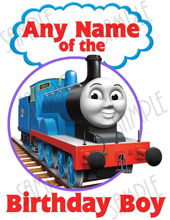 Download Thomas The Train Any Name Of Birthday Boy Svg Instant Download Etsy
