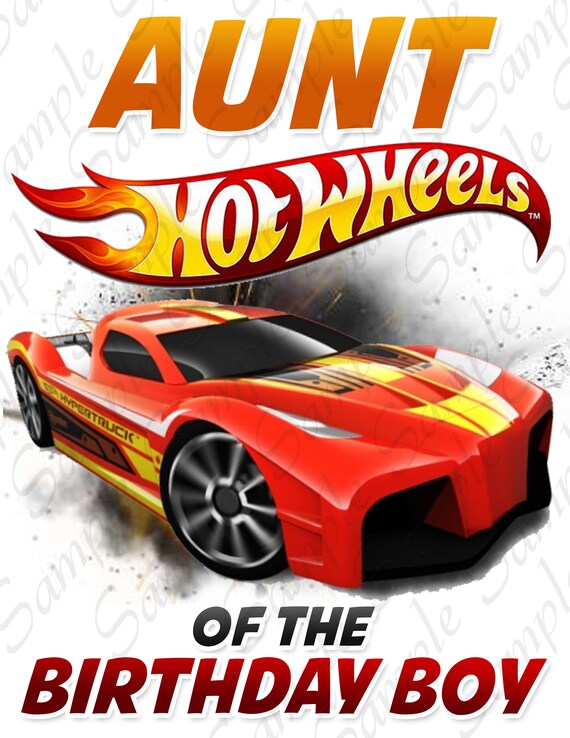 Download Hot Wheels Aunt Of Birthday Boy Svg Instant Download Custom Etsy