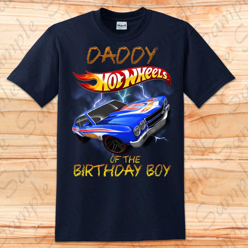 Download Hot Wheels Daddy Of Birthday Boy Svg Instant Download Custom Matching Birthday Party Shirt Iron On Transfer Printable Diy Cut File Clipart Clothing Shirts Tees