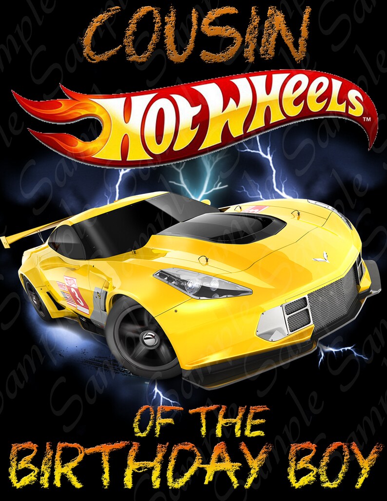 Download Hot Wheels Cousin Of Birthday Boy Svg Instant Download Custom Etsy