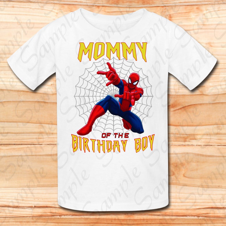 Download Spiderman Mommy of the Birthday Boy Svg INSTANT DOWNLOAD ...