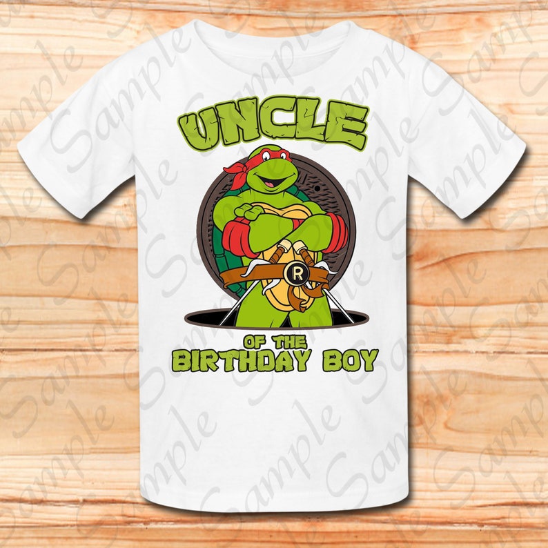 Download T Shirts Teenage Ninja Mutants Turtles Uncle Of Birthday Boy Svg Tmnt Instant Download Custom Matching Birthday Party Shirts Iron On Transfer Diy Graphic Tees