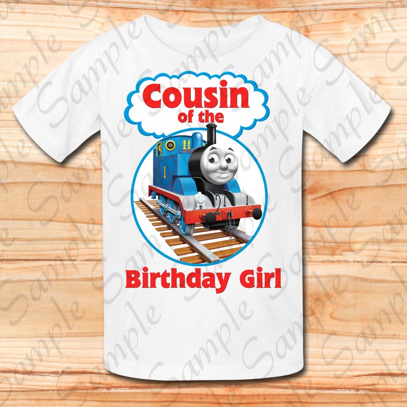 Download Thomas The Train Cousin Of Birthday Boy Svg Instant Download Custom Matching Birthday Shirt Iron On Transfer Printable Diy Party Cut File Unisex Kids Clothing Clothing