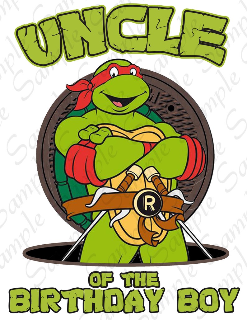 Download T Shirts Teenage Ninja Mutants Turtles Uncle Of Birthday Boy Svg Tmnt Instant Download Custom Matching Birthday Party Shirts Iron On Transfer Diy Graphic Tees