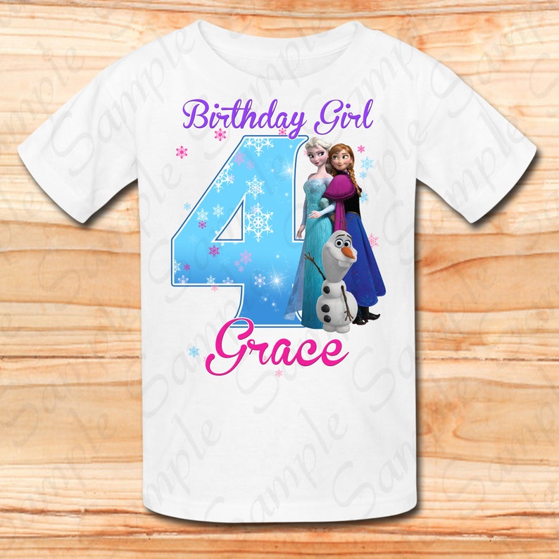 Download Clothing T Shirts Disney Frozen Queen Elsa Olaf Birthday Girl Svg Instant Download Custom Matching Birthday Party Shirt Iron On Transfer Printable Diy Clipart