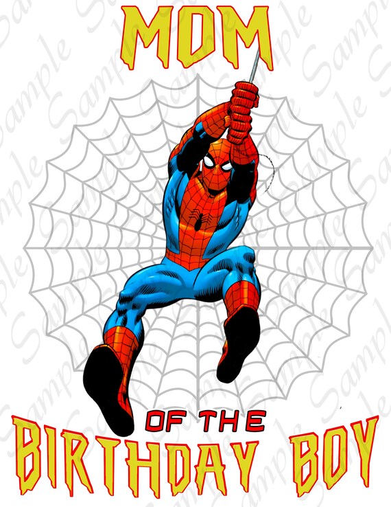 Download Spiderman Marvel Mom Of The Birthday Boy Svg Instant Download Etsy