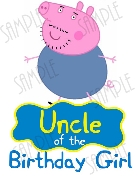 Download Clothing Graphic Tees Peppa Pig Dad Of Birthday Girl Svg Instant Download Custom Matching Birthday Party Shirt Iron On Transfer Printable Diy Cut File Clipart Diy