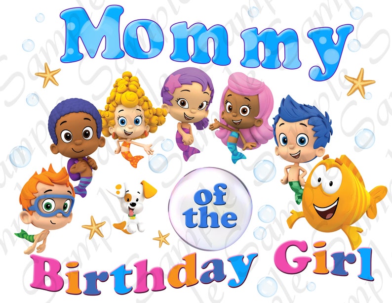 Download Bubble Guppies Mommy of Birthday Girl any name Svg INSTANT ...