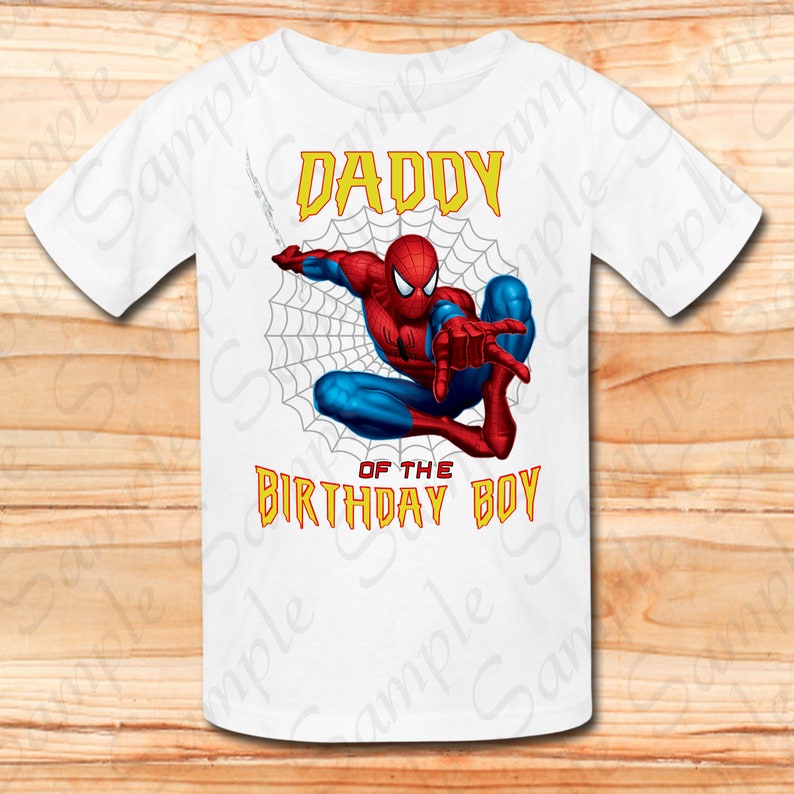 Spiderman Daddy of the Birthday Boy Svg INSTANT DOWNLOAD ...