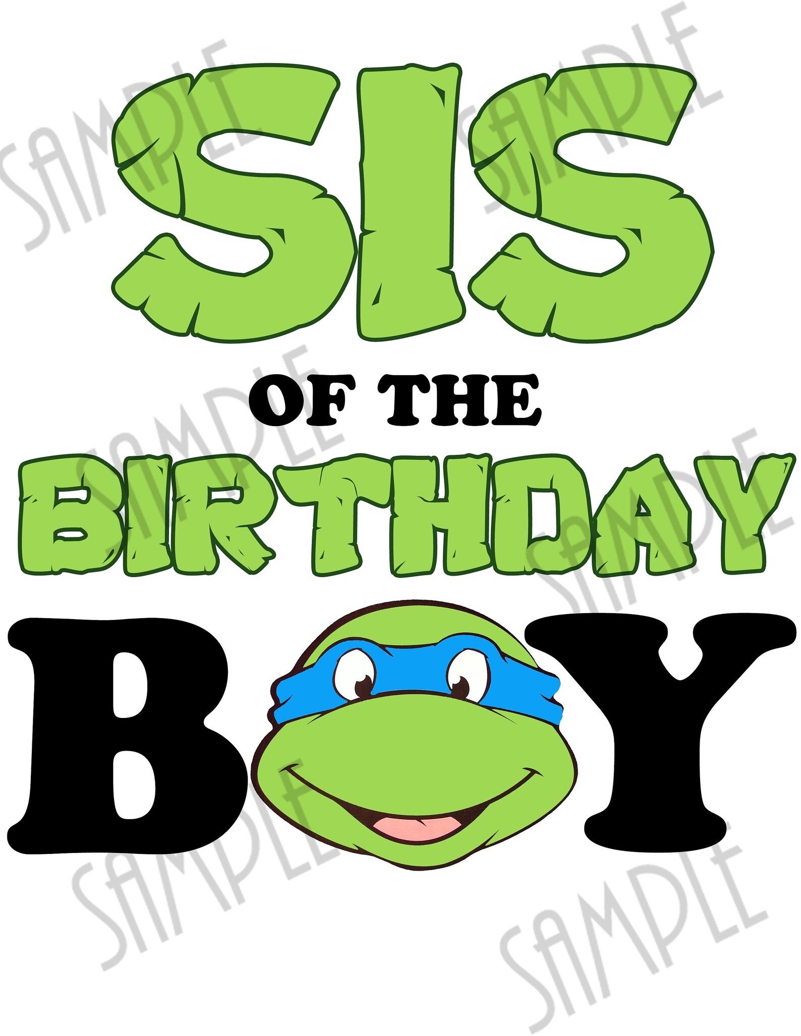 Download Teenage Ninja Mutants Turtles Sis of Birthday Boy Svg TMNT | Etsy