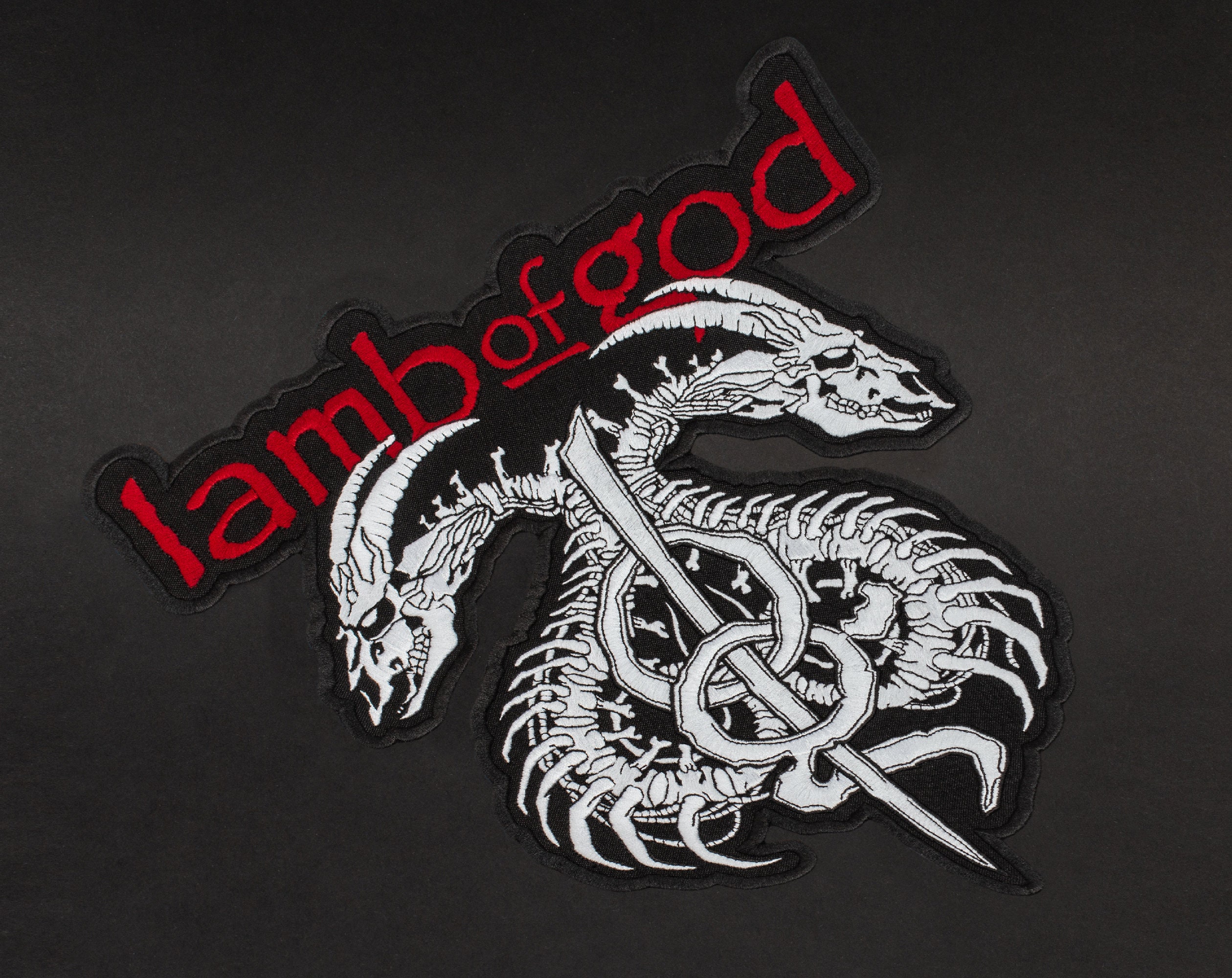 Lamb of God Back Patch LoG Heavy Metal Music Embroidered Etsy