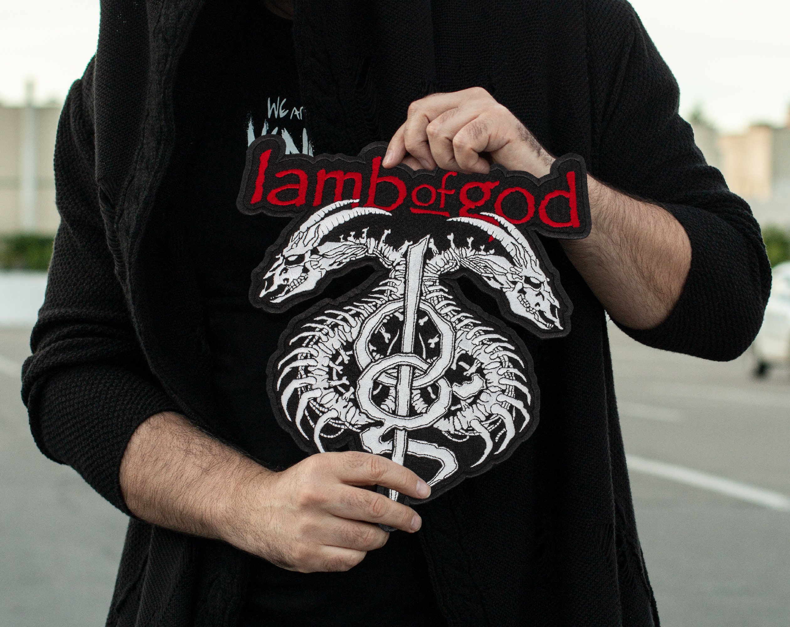 Lamb of God Back Patch LoG Heavy Metal Music Embroidered Etsy