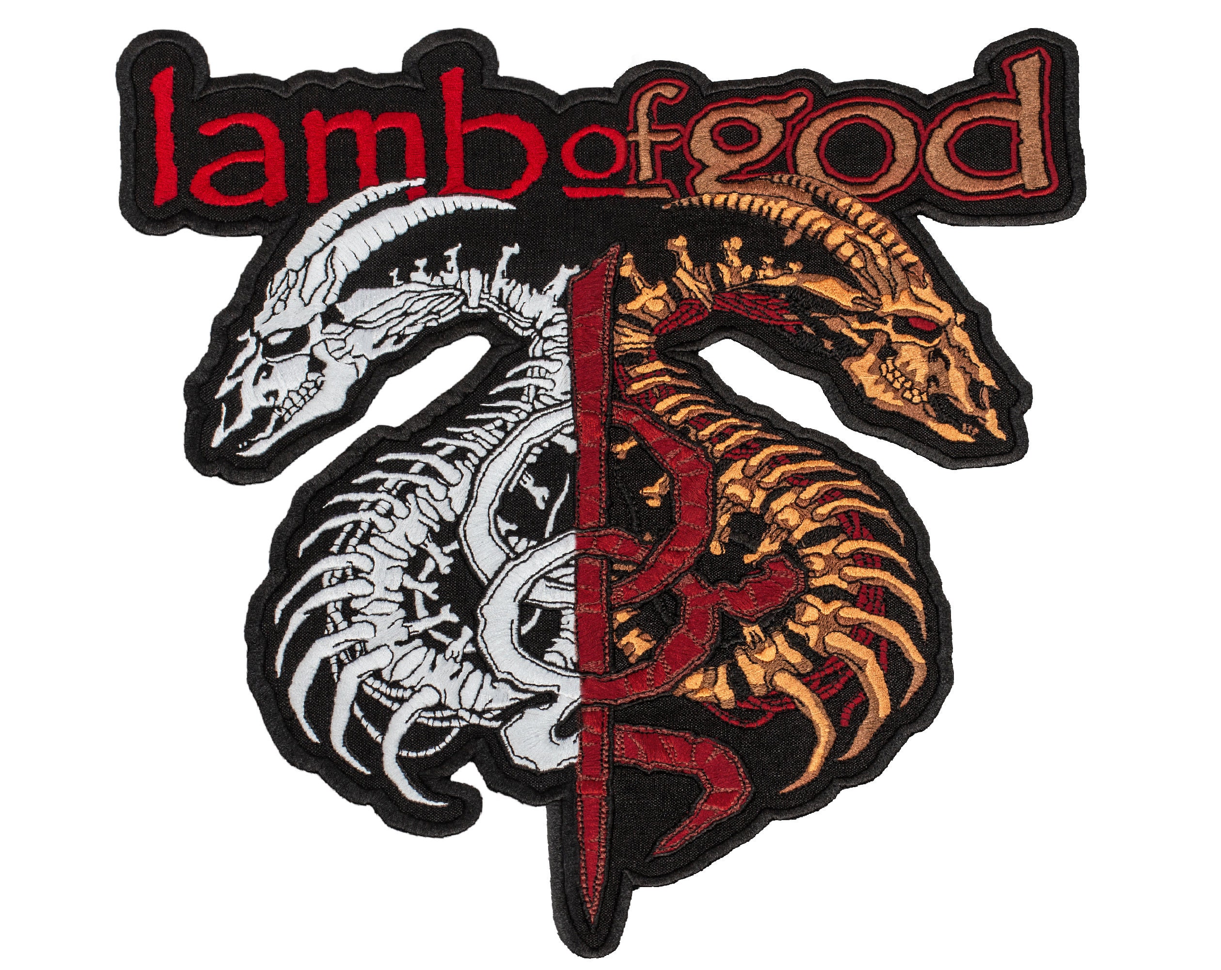 Lamb of God Back Patch LoG Heavy Metal Music Embroidered Etsy