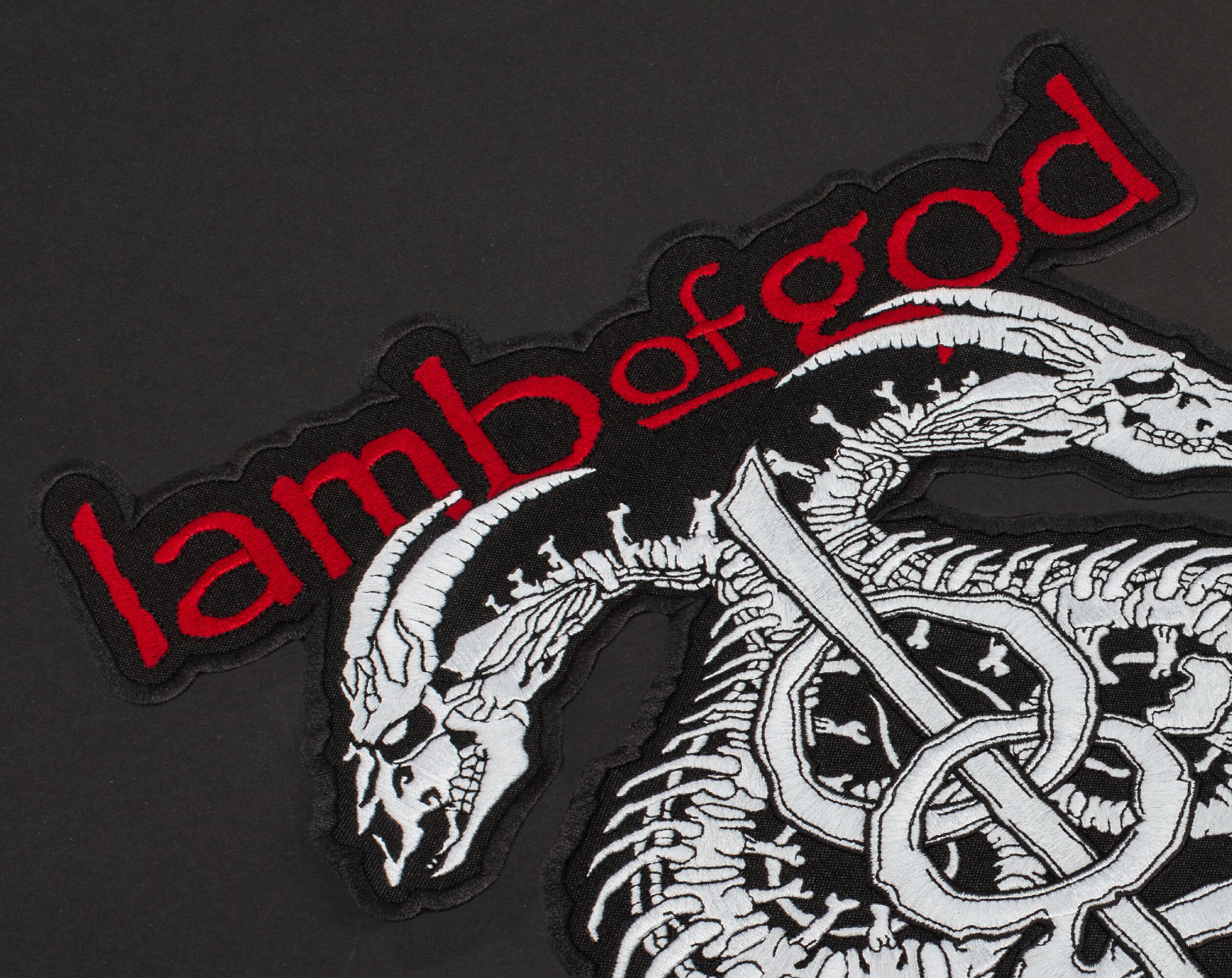 Lamb of God Back Patch LoG Heavy Metal Music Embroidered Etsy