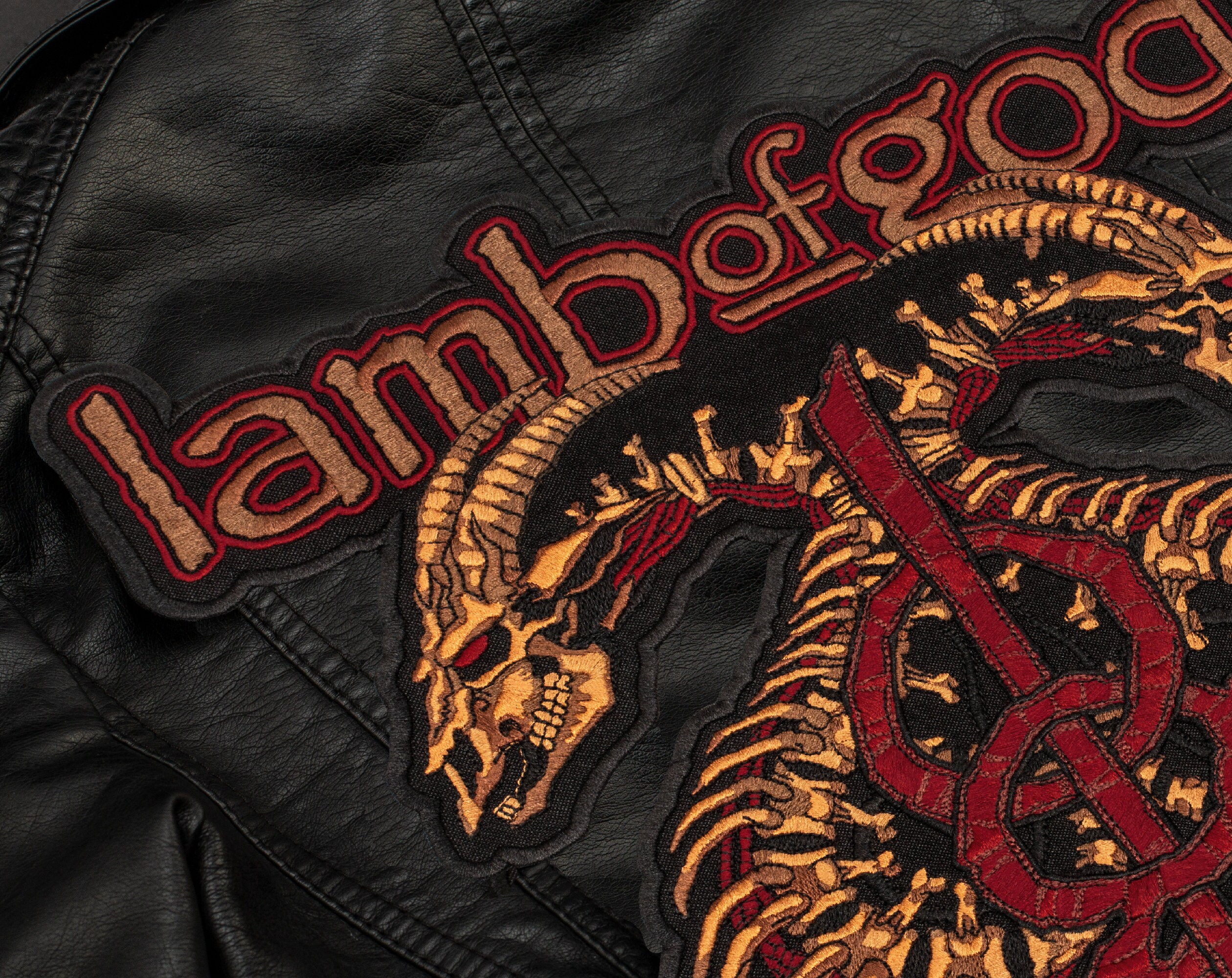 Lamb of God Back Patch LoG Heavy Metal Music Embroidered Etsy