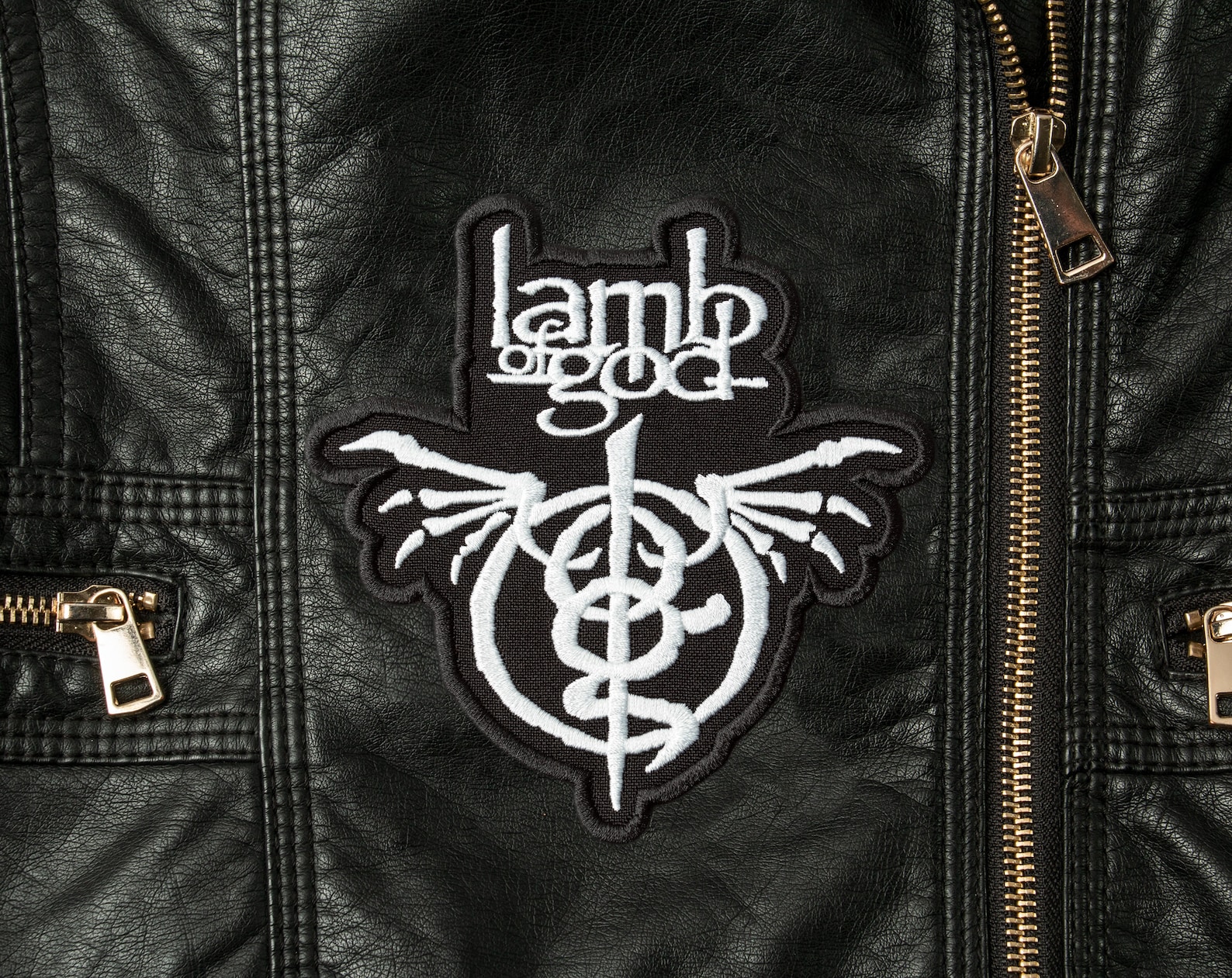 Lamb Of God Back Patch LoG Heavy Metal Music Embroidered