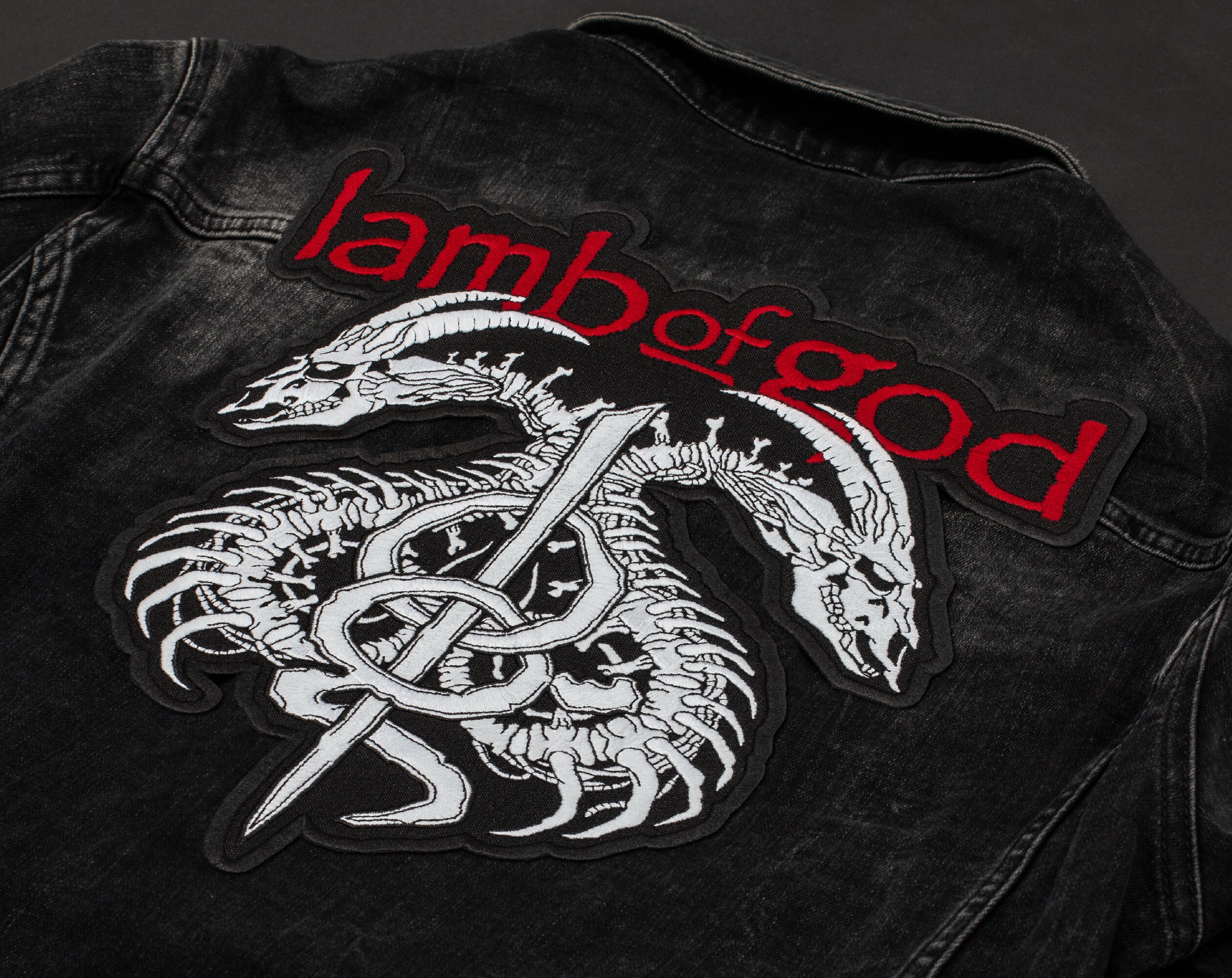 Lamb of God Back Patch LoG Heavy Metal Music Embroidered Etsy