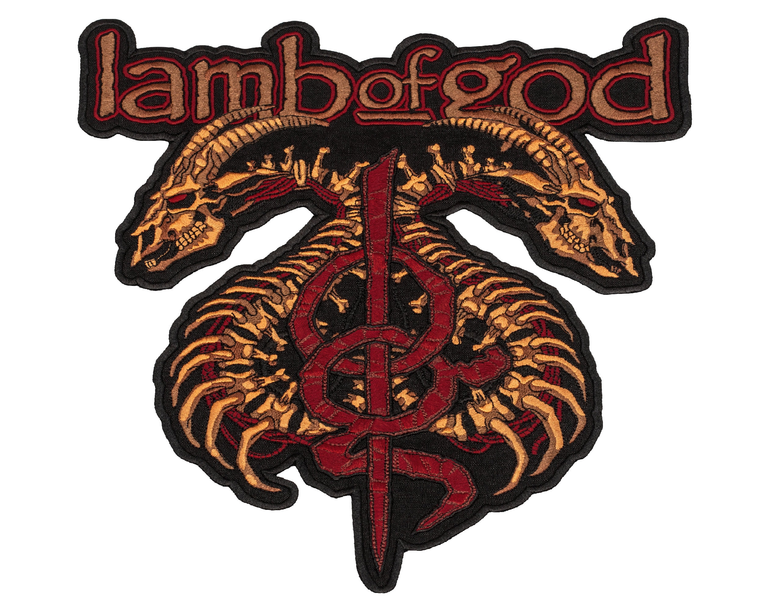 Lamb of God Back Patch LoG Heavy Metal Music Embroidered Etsy