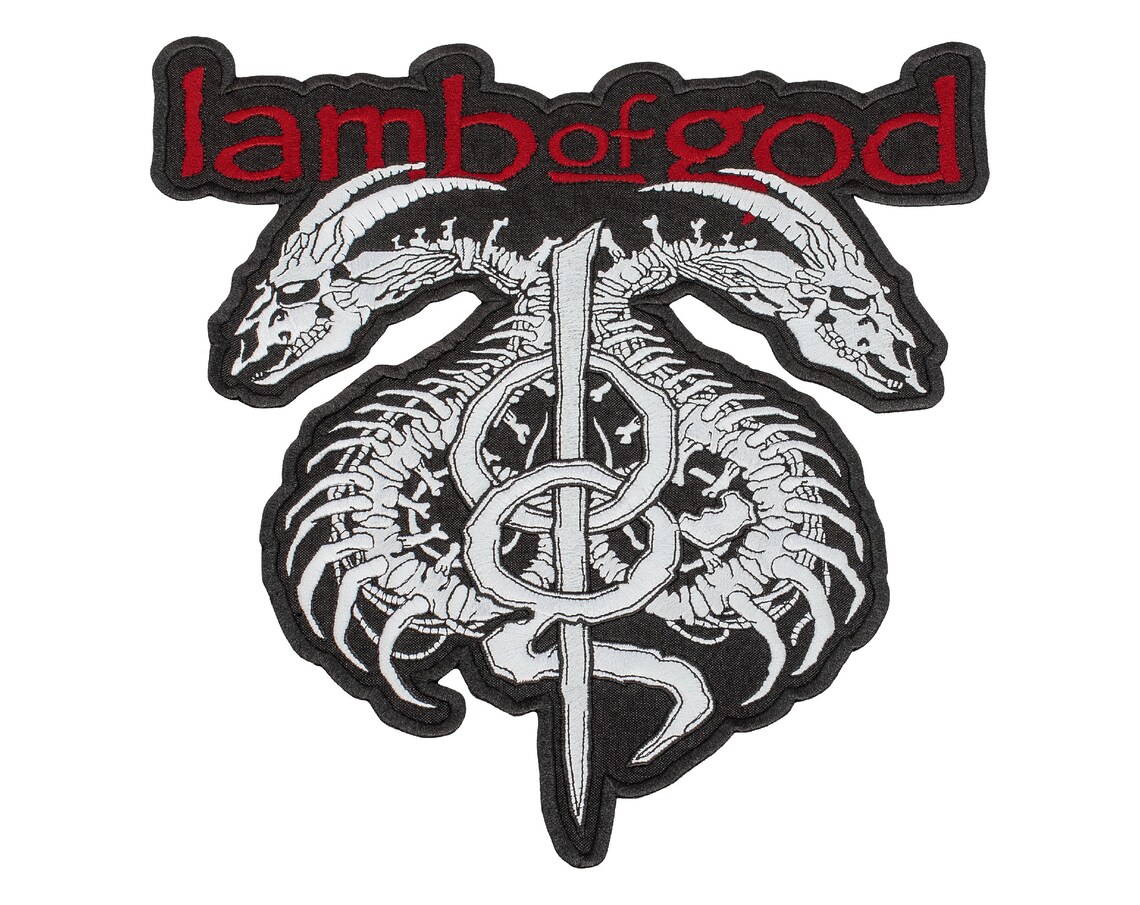 Lamb of God Back Patch LoG Heavy Metal Music Embroidered Etsy