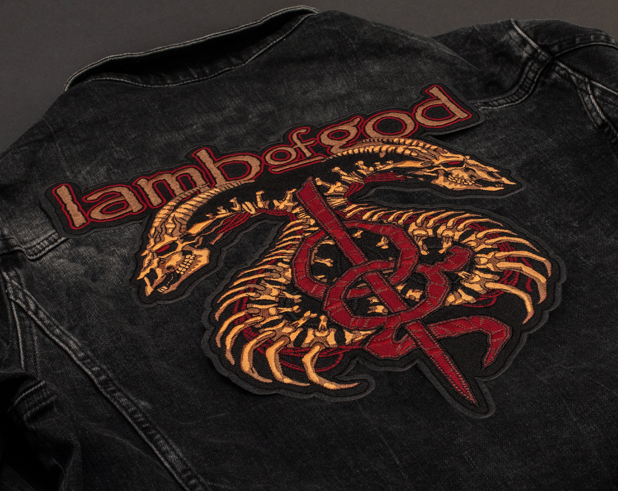 Lamb of God Back Patch LoG Heavy Metal Music Embroidered Etsy