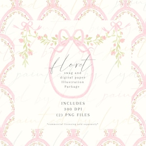 Blümchen Set - Digitales Aquarell Illustration Paket - Perfekt für Hochzeitseinladung, Babyparty, Junggesellinnenabschied, Geburtstagseinladung