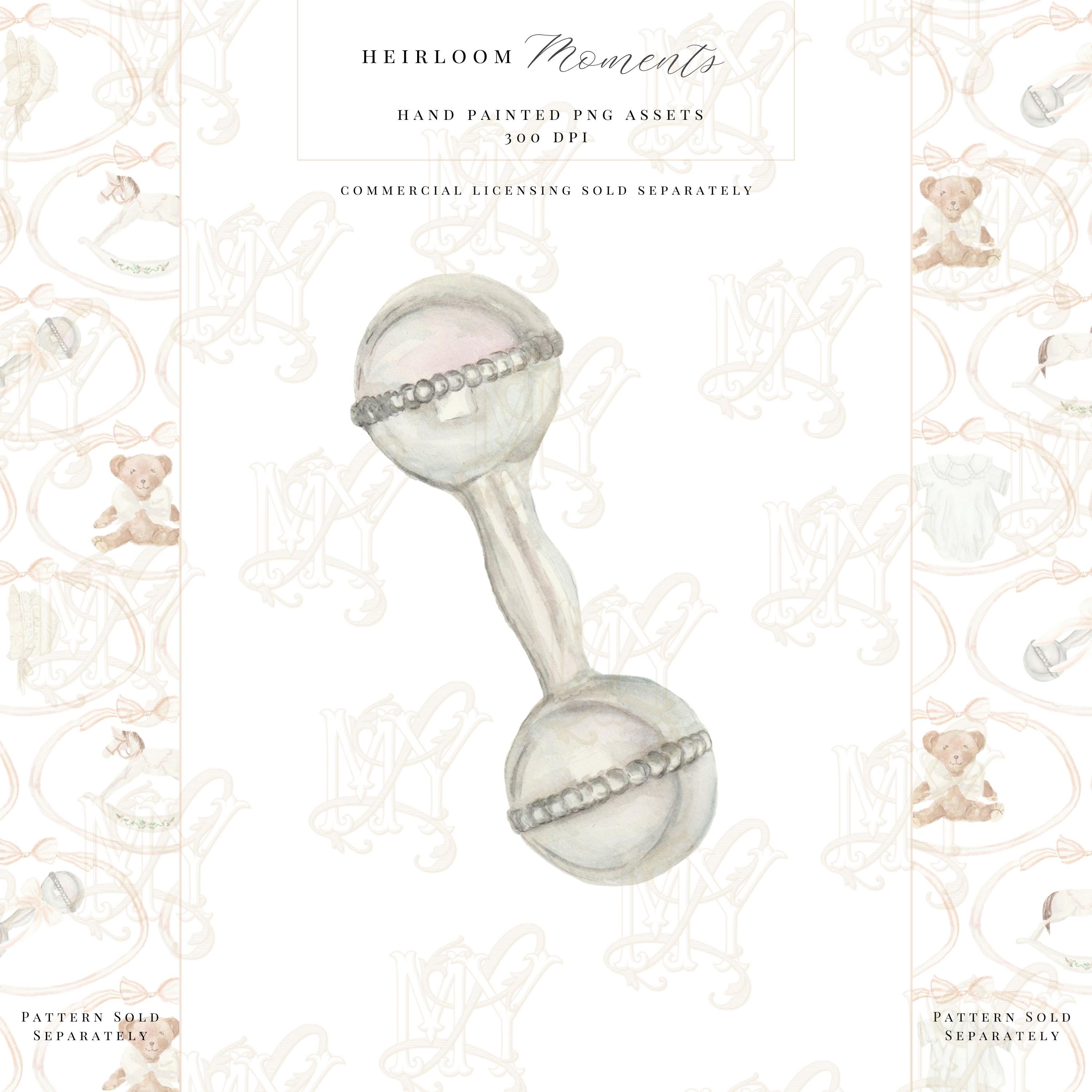 Baby antique rattle - Etsy 日本