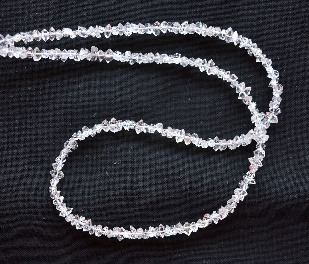 Herkimer Diamond Beads, 25 Carats, Uncut Diamond Beads, 4 Mm Approx