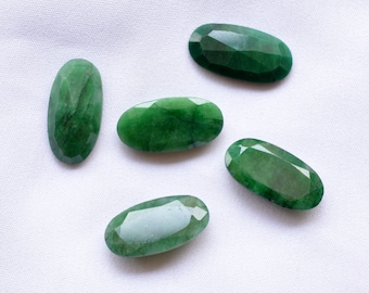 10x20mm, Emerald Gemstone, Natural Emerald Faceted Oval Shape Gemstone, Loose Gemstone, 1 Piece, Gemstone For Jewelry # C 188