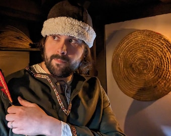 Winter wool Medieval/Viking birka hats