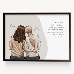 Girlfriends gift personalized, best friend sister gift, girlfriends picture