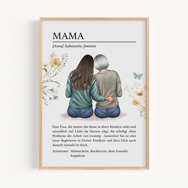 Geschenk Mama Muttertagsgeschenk, Muttertag personalisierte Geschenke für Frauen, Geburtstagsgeschenk Geburtstag Mama Bild