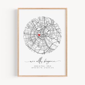 Where it all began coordinates picture | wedding gift personalized | gift wedding anniversary engagement wedding anniversary