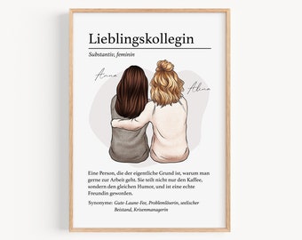 Abschiedsgeschenk Kollegin Lieblingskollegin Geschenk zum Abschied