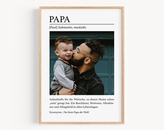 Vatertagsgeschenk Papa Geschenk personalisiert, Geburtstag Vatertag Geschenk Vater Mann Ehemann, Geschenke für Männer, Papa Bild