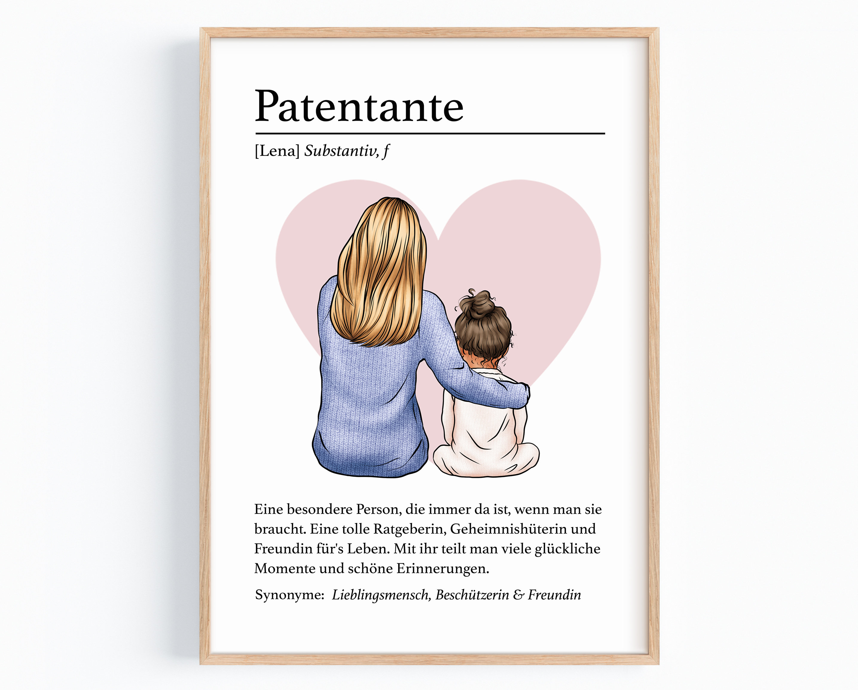 Weintüte Für Paten – Personalisierbare Geschenktasche Für Weinflaschen, Dankeschön Für Patentante & Patenonkel