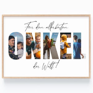 Onkel Geschenk | Onkel Geburstagsgeschenk | OnkelGeburtstag | bester Onkel Bild | Geschenk von Kind für Onkel