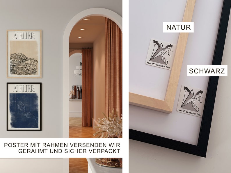 Koordinaten Bild Zuhause Einzugsgeschenk Wohnung Haus Poster mit Rahmen Bild 6