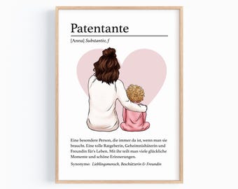 Regalo personalizado para madrina | Pregunta a tu madrina | ¿Quieres ser mi madrina? | Regalo para madrina, padrinos, foto de la madrina