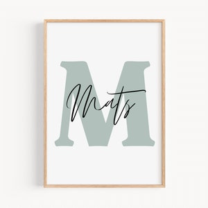 Geburtsposter Junge | Geschenk Geburt | Poster Babyzimmer Deko Bilder Kinderzimmer | Geburtsgeschenk Namensposter Buchstaben Geburtsbild