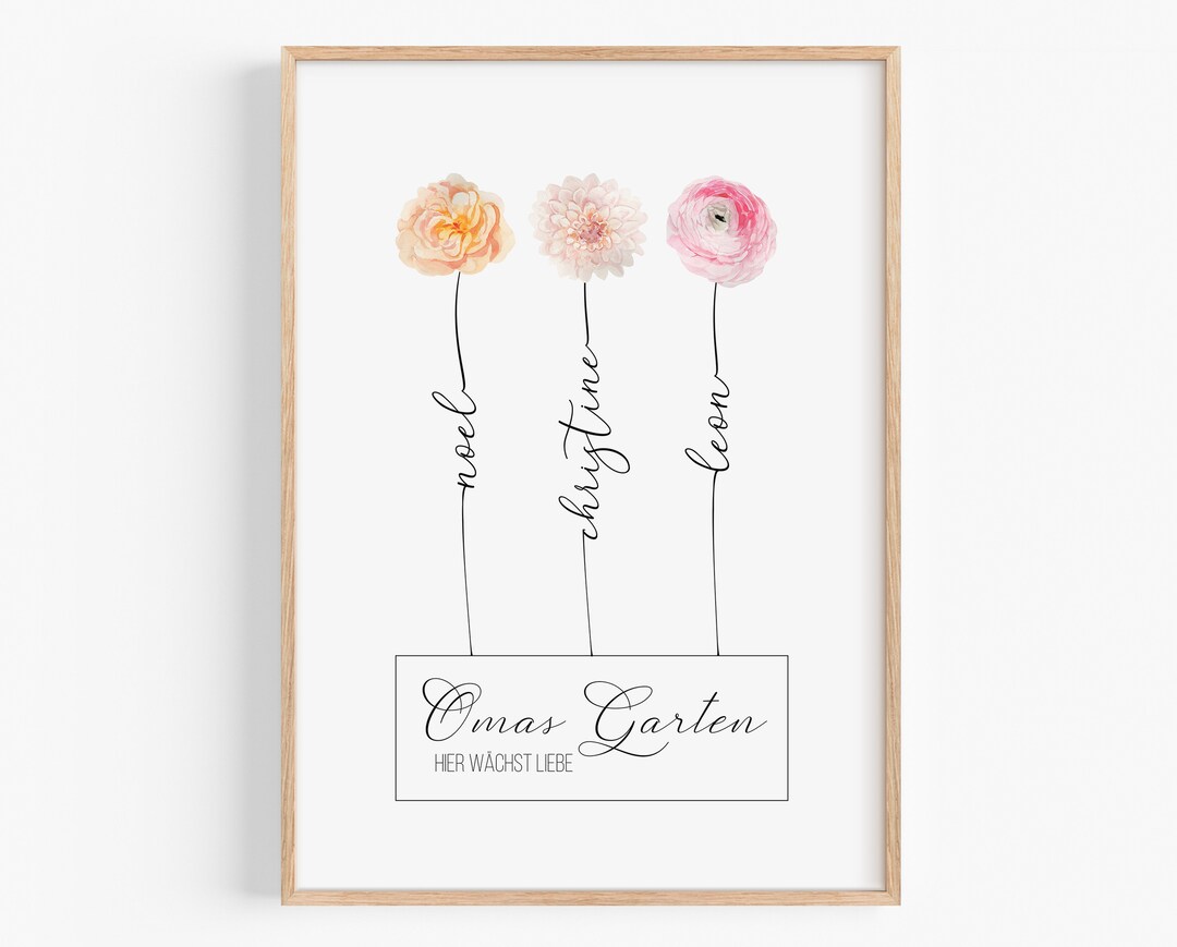 Muttertag Tasse Für Mama, Oma, Nanny - Mit Blumenmuster